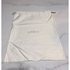 Alexandre Birman Ivory Dust Bag For Travel Shoes  14.5" x 11.25" Preowned